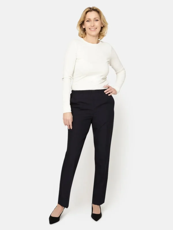 Brandtex Bukser & Jeans<Anna Bukser Med Elastik i Taljen -
