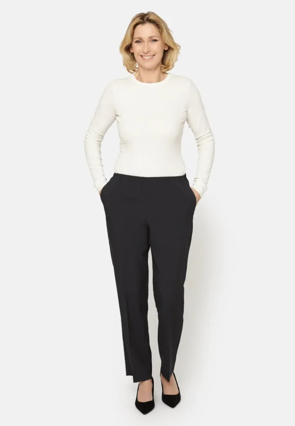 Brandtex Bukser & Jeans<Anna Bukser Med Elastik i Taljen -