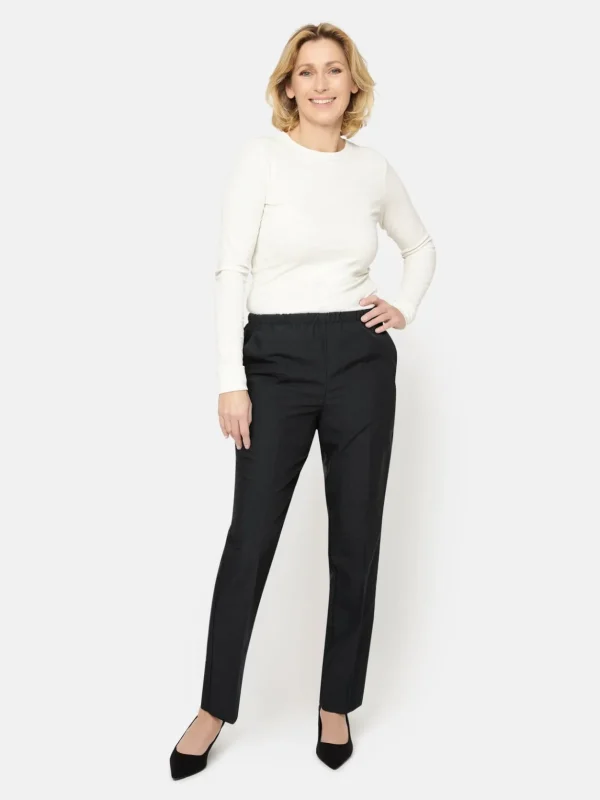 Brandtex Bukser & Jeans<Anna Bukser Med Elastik i Taljen -
