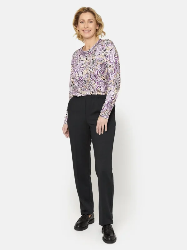 Brandtex Bukser & Jeans<Anna Bukser Med Elastik i Taljen -
