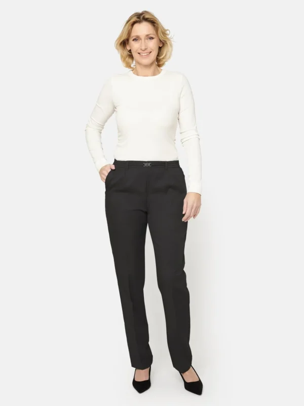 Brandtex Bukser & Jeans<Anna Bukser Med Spænde Og Elastik i Taljen -