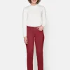 Brandtex Bukser & Jeans<Bukser Madelaine Lige Ben - Vine Red