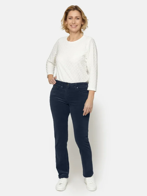 Brandtex Bukser & Jeans<Bukser Madelaine Lige Ben - Midnight Blue