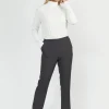 Brandtex Bukser & Jeans<Bukser Med Elastikbånd I Taljen - Sofie - Grey mel.