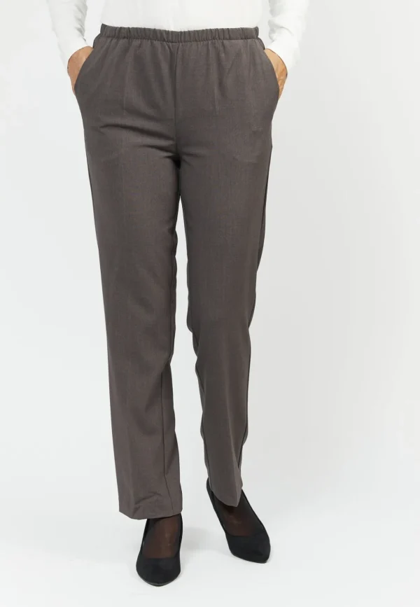 Brandtex Bukser & Jeans<Bukser Med Elastikbånd I Taljen - Sofie - Deer - two tone