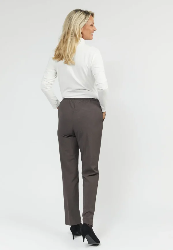 Brandtex Bukser & Jeans<Bukser Med Elastikbånd I Taljen - Sofie - Deer - two tone