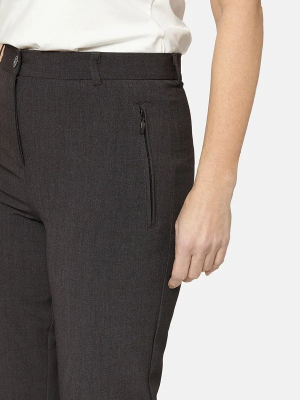 Brandtex Bukser & Jeans<Bukser Med Lynlåslomme  Sara - Grey mel.