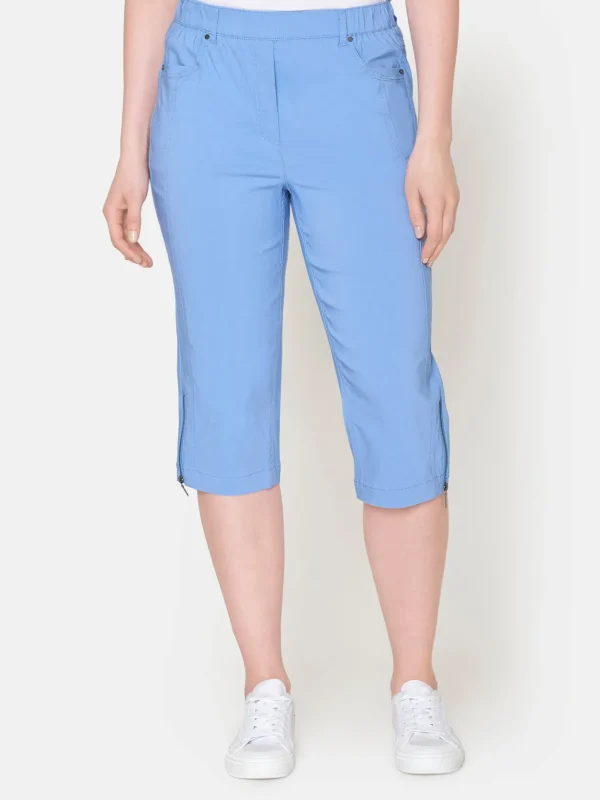 Brandtex Capribukser | Bukser & Jeans<Capri - Sky  Blue