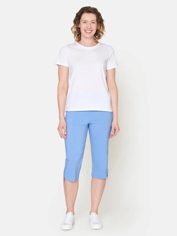 Brandtex Capribukser | Bukser & Jeans<Capri - Sky  Blue