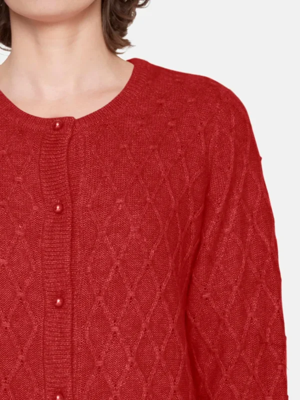 Brandtex Cardigans<Cardigan - Coral Melange