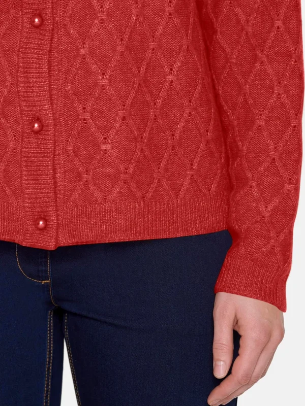 Brandtex Cardigans<Cardigan - Coral Melange