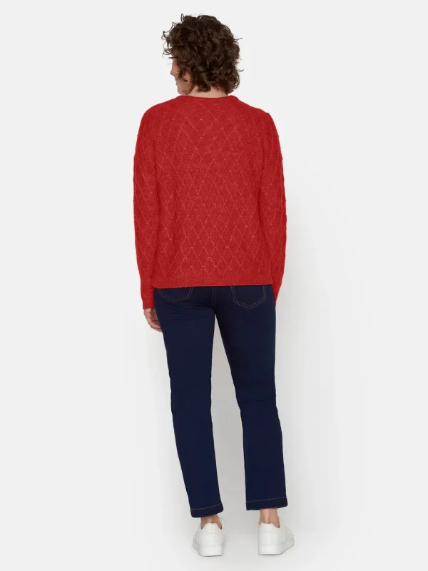 Brandtex Cardigans<Cardigan - Coral Melange