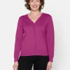 Brandtex Cardigans<Cardigan - Fuchsia Pink