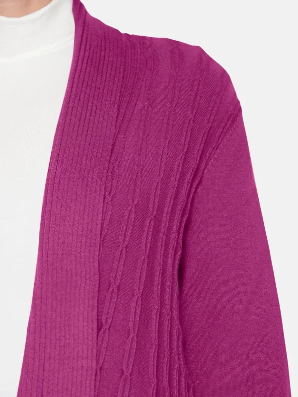 Brandtex Cardigans<Cardigan - Fuchsia Pink