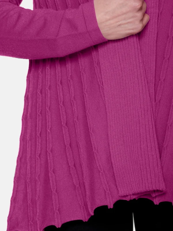 Brandtex Cardigans<Cardigan - Fuchsia Pink