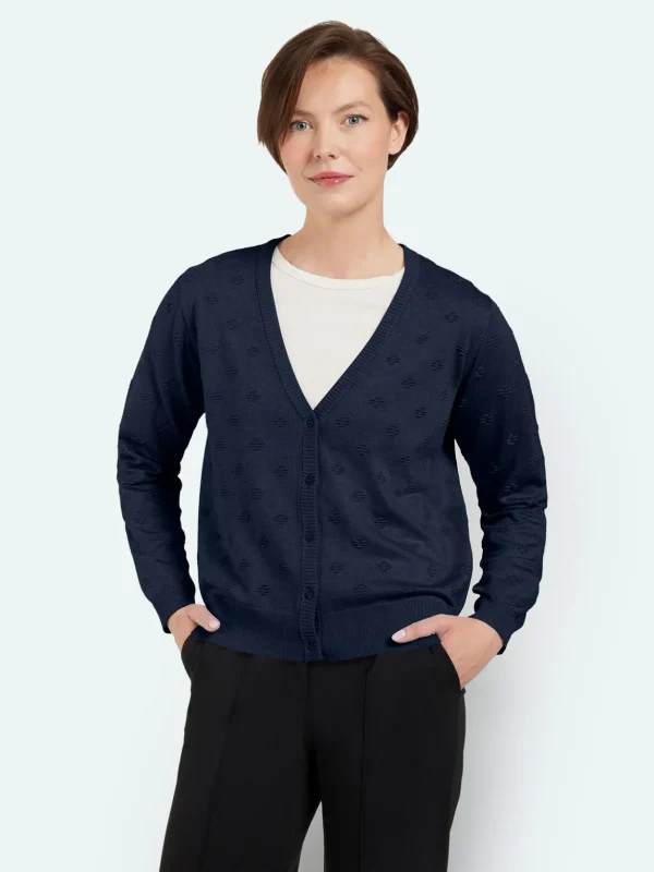 Brandtex Cardigans<Cardigan - Midnight Blue