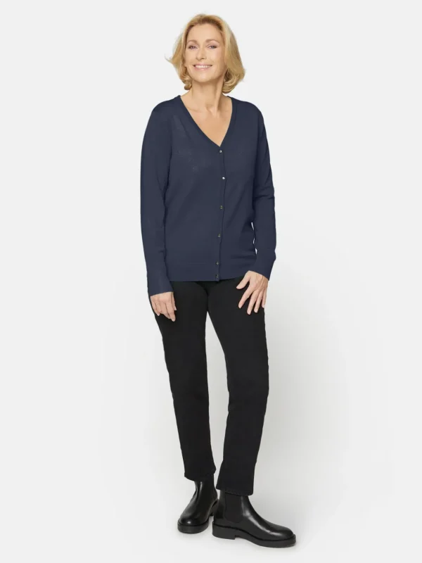 Brandtex Cardigans<Cardigan - Midnight Blue