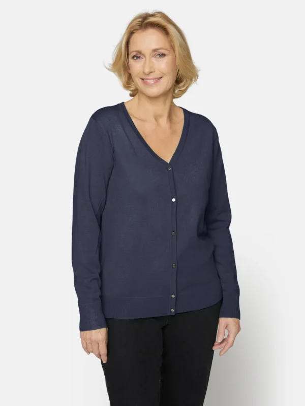 Brandtex Cardigans<Cardigan - Midnight Blue