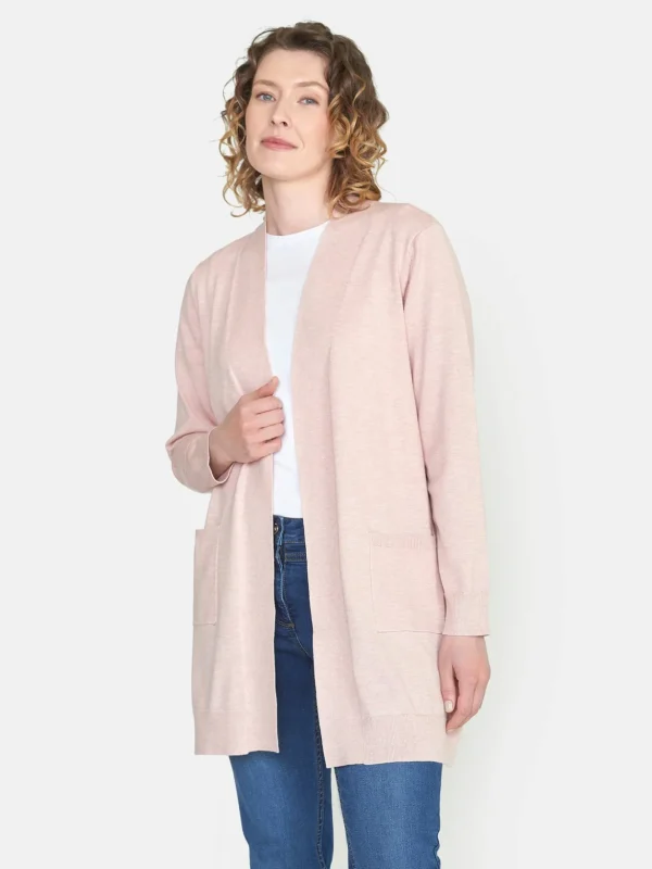 Brandtex Cardigans<Cardigan - Pale Mauve Melange