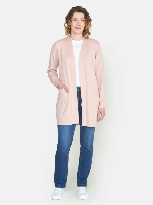 Brandtex Cardigans<Cardigan - Pale Mauve Melange