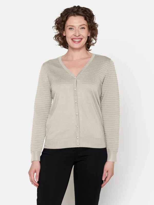 Brandtex Cardigans<Cardigan - Rainy Day Melange
