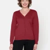 Brandtex Cardigans<Cardigan - Vine Red