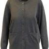 Brandtex Cardigans<Cardigan Med Lomme - Grey melange