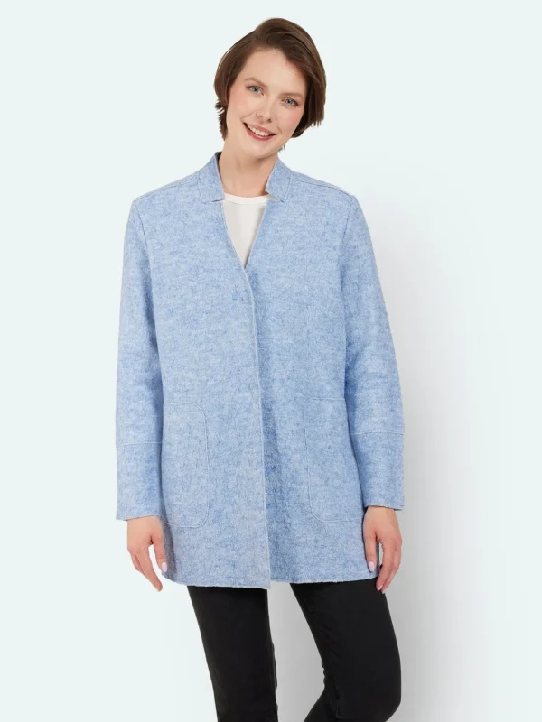 Brandtex Jakker & Veste<Coat - Light Blue Melange