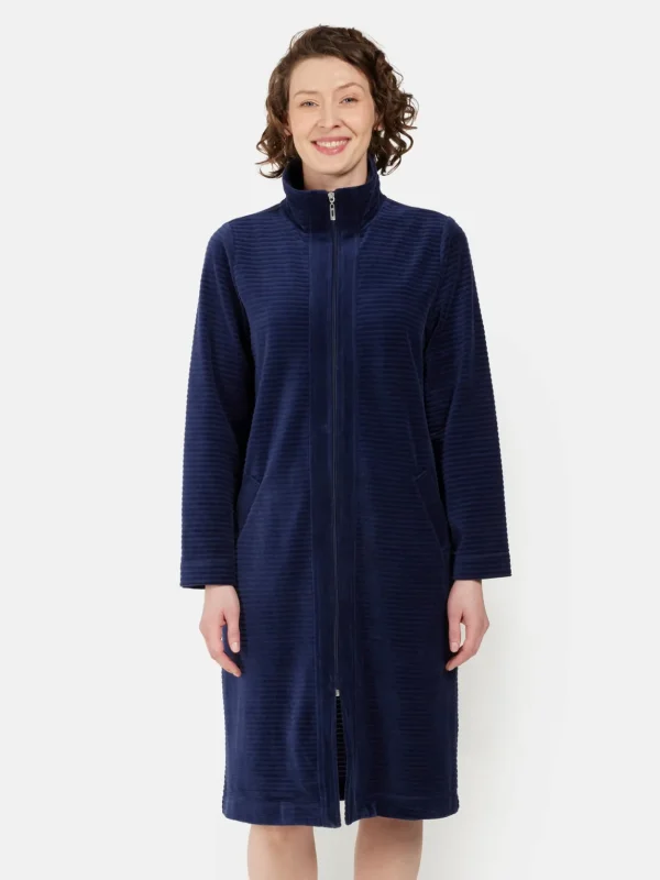 Brandtex Homewear<Morgenkåbe - Navy Blue