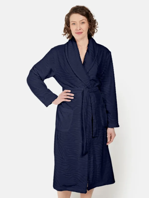 Brandtex Homewear<Morgenkåbe - Navy Blue
