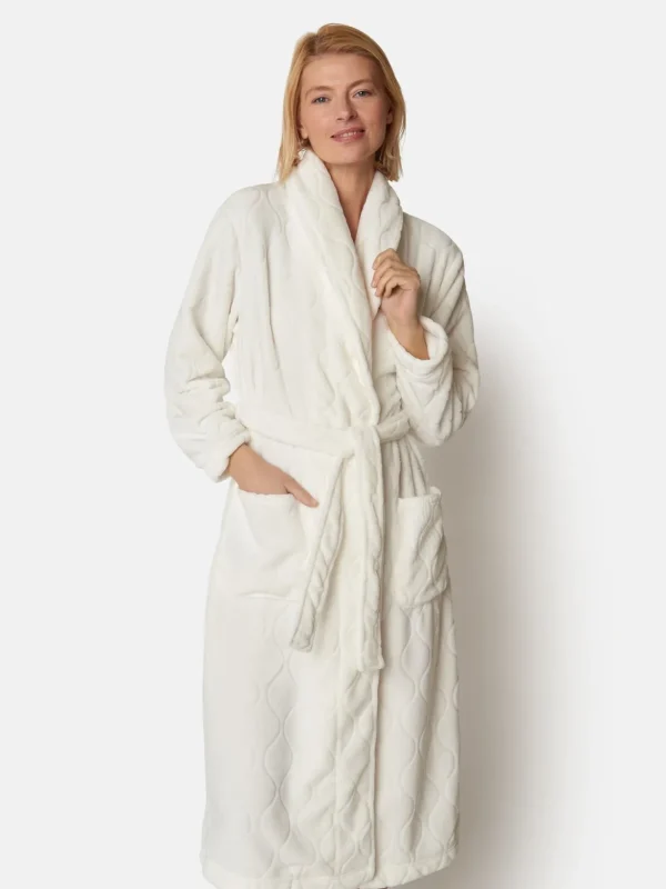 Brandtex Homewear<Morgenkåbe - Off White
