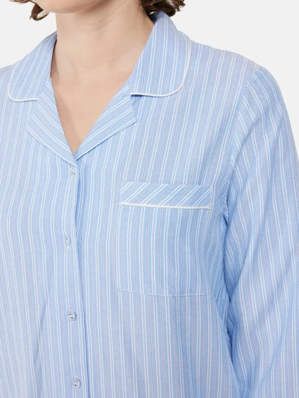 Brandtex Homewear<Natkjole - Cornflower Blue