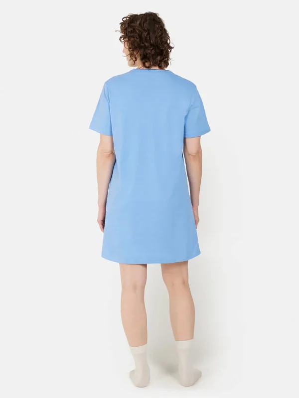 Brandtex Homewear<Natkjole - Cornflower Blue