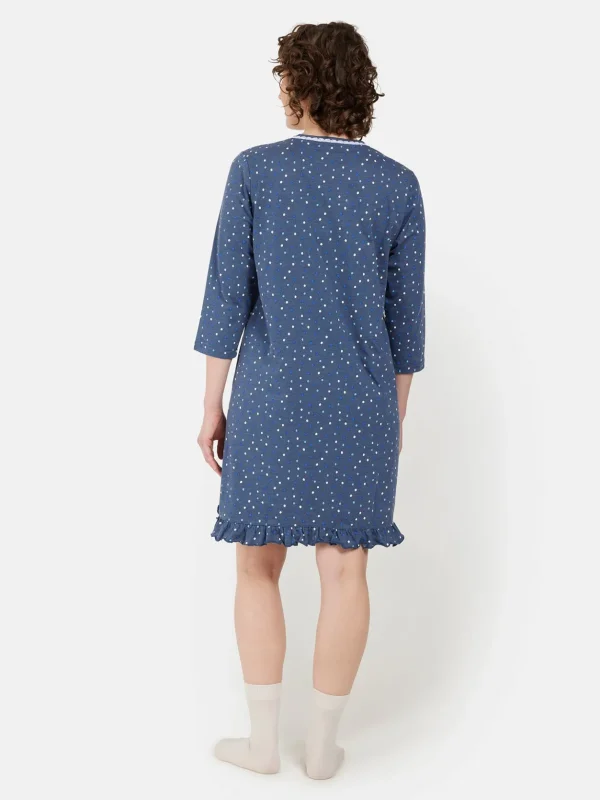 Brandtex Homewear<Natkjole - Cornflower Blue