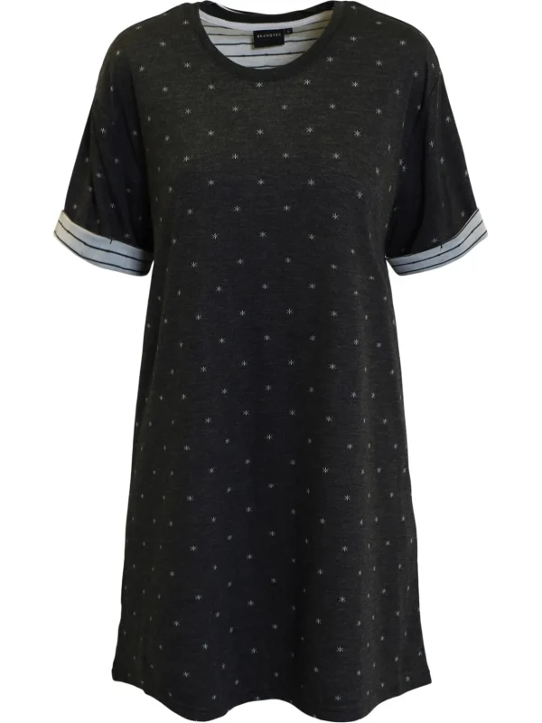 Brandtex Homewear<Natkjole - Dark Grey Mell