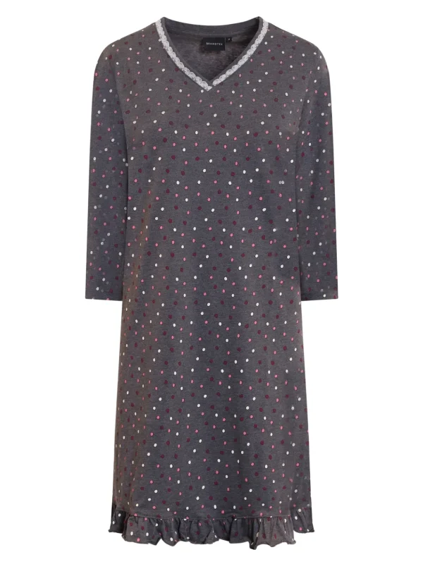 Brandtex Homewear<Natkjole - Dark Grey Mell