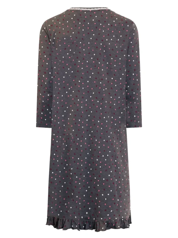Brandtex Homewear<Natkjole - Dark Grey Mell