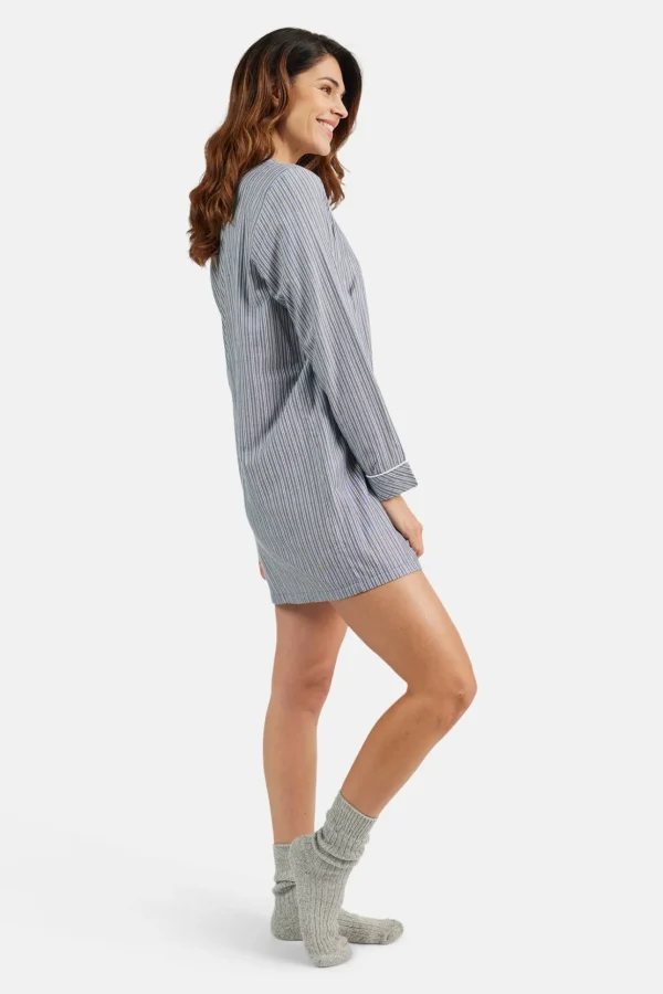 Brandtex Homewear<Natkjole - Navy Blue
