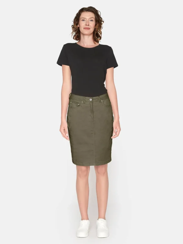 Brandtex Kjoler & Nederdele<Nederdel - Dusky Green