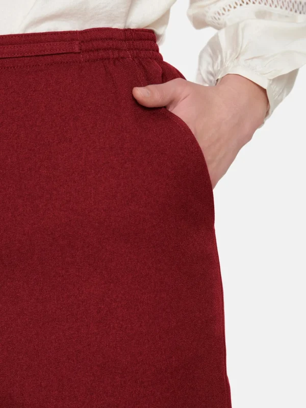 Brandtex Kjoler & Nederdele<Nederdel - Vine Red Melange