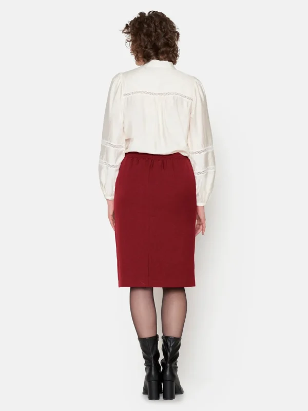 Brandtex Kjoler & Nederdele<Nederdel - Vine Red Melange