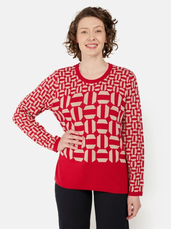 Brandtex Pullovers<Pullover - Berry Red