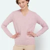 Brandtex Pullovers<Pullover  - Bleached Pink Melange