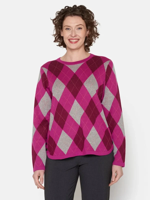 Brandtex Pullovers<Pullover - Fuchsia Pink