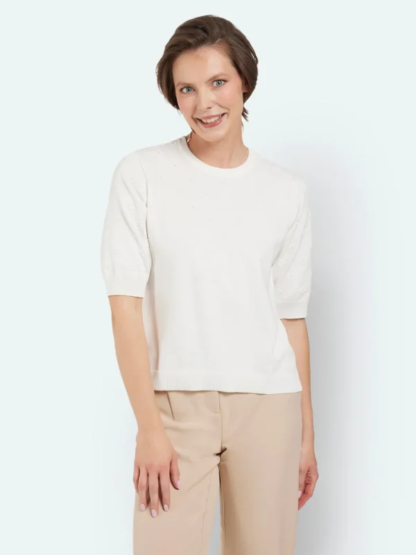 Brandtex Pullovers<Pullover - Off White