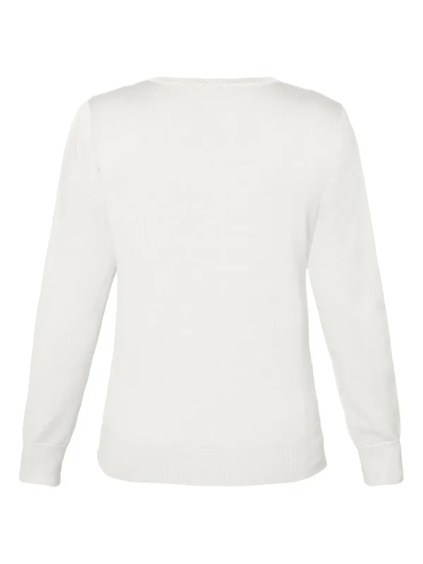 Brandtex Pullovers<Pullover Med V-hals - Off White