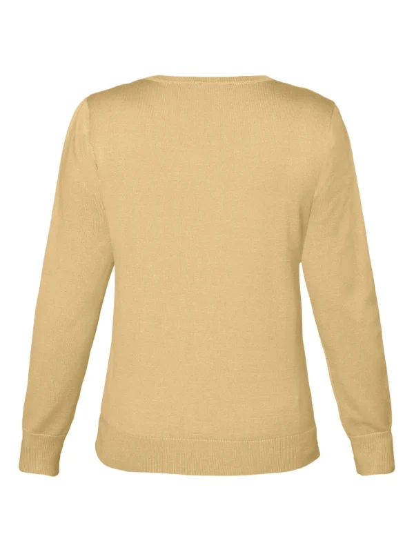 Brandtex Pullovers<Pullover Med V-hals - Sahara Sun