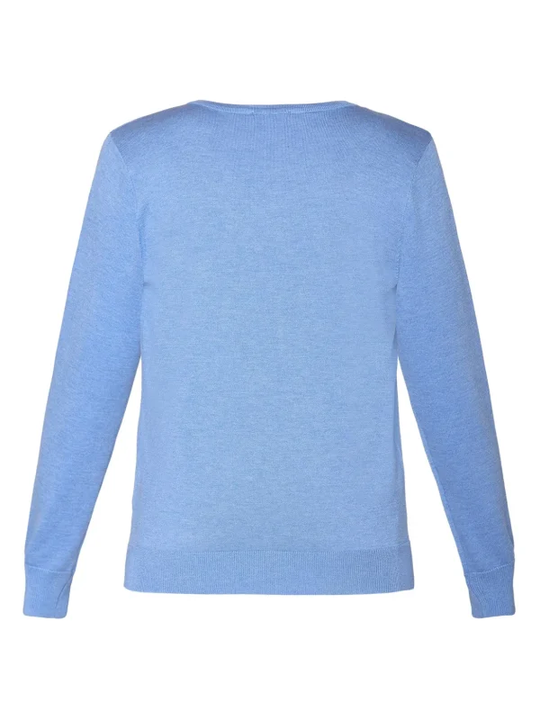 Brandtex Pullovers<Pullover Med V-hals - Sky  Blue