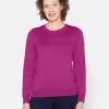 Brandtex Pullovers<Pullover O-hals - Fuchsia Pink