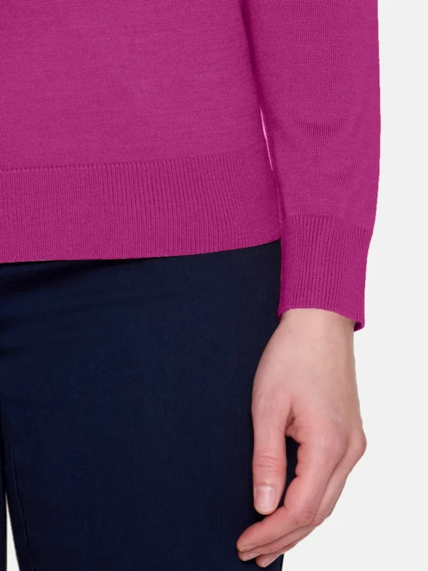 Brandtex Pullovers<Pullover O-hals - Fuchsia Pink